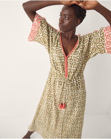 Monsoon Elma Print Midi Beach Dress