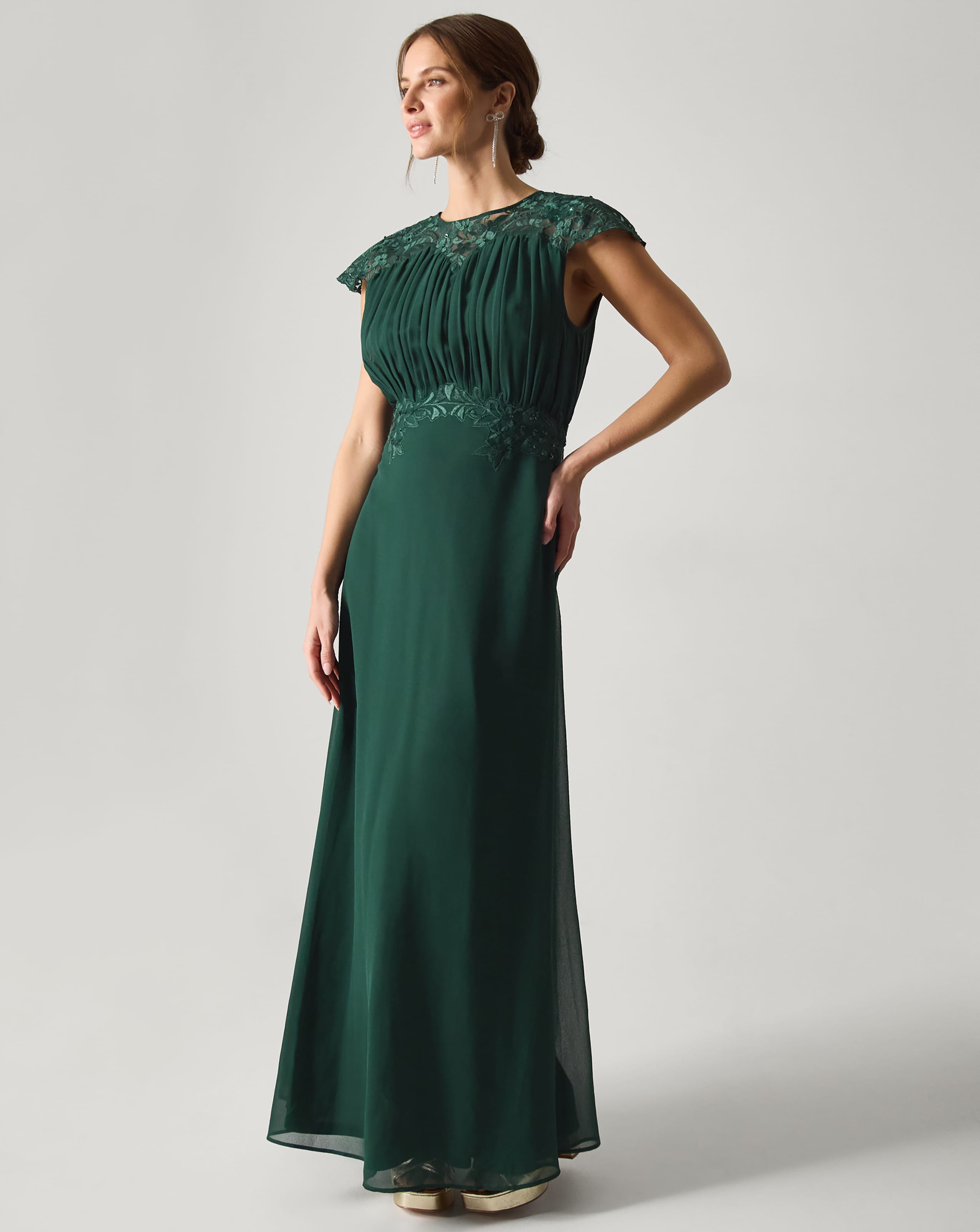 New In - Monsoon Lace Chiffon Bridesmaid Dress