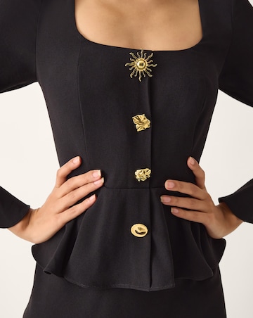 Monsoon Willow Button Midi Dress