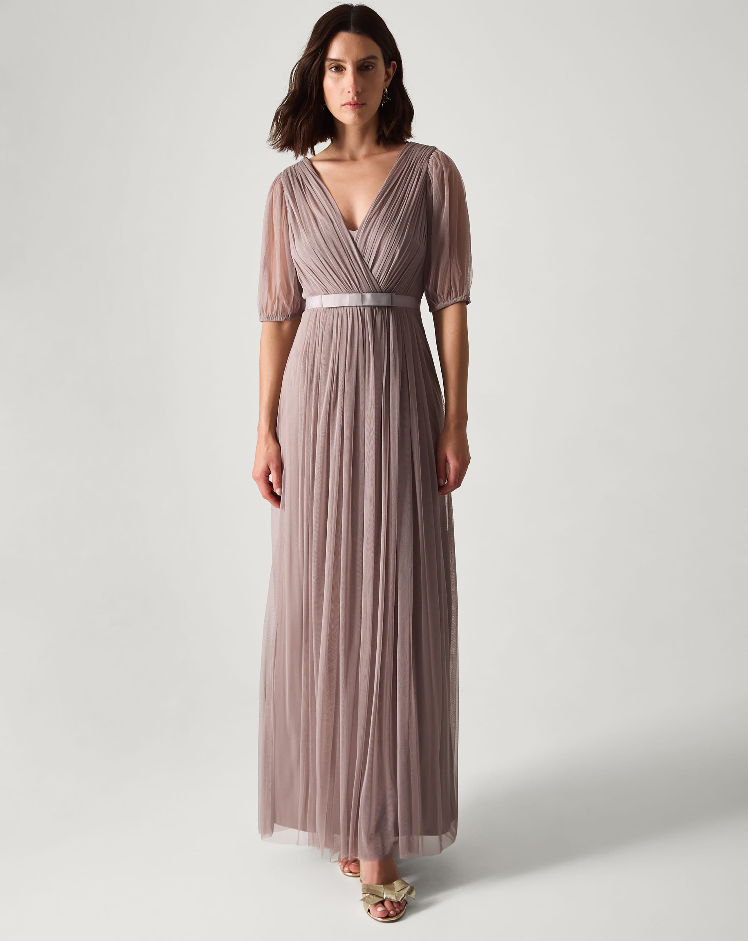 New In - Monsoon Ellie Sheer Sleeve Maxi Dress