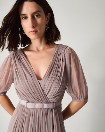 Monsoon Ellie Sheer Sleeve Maxi Dress