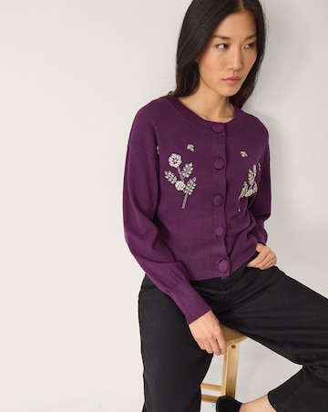 Monsoon Floral Embellished Cardigan