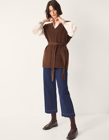 Monsoon Cohen Tie Waist Cable Knit Vest