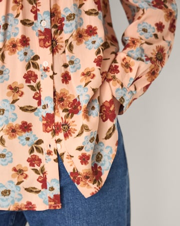 Monsoon Olive Floral Print Blouse