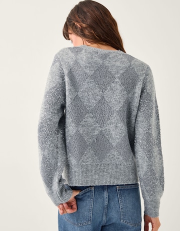 Monsoon Alba Sequin Argyle Jumper
