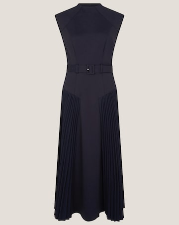 Monsoon Pleat Sleeveless Midi Dress
