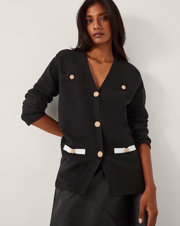 Monsoon Leila Button Longline Cardigan
