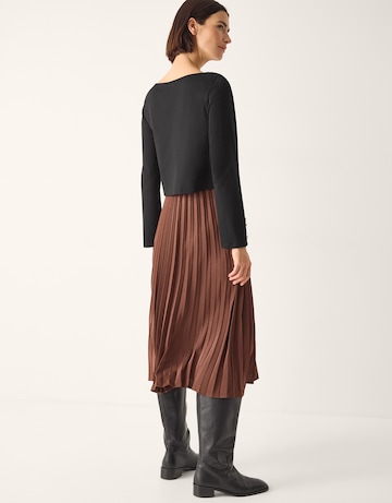 Monsoon Flora Jersey Pleated Midi Dress