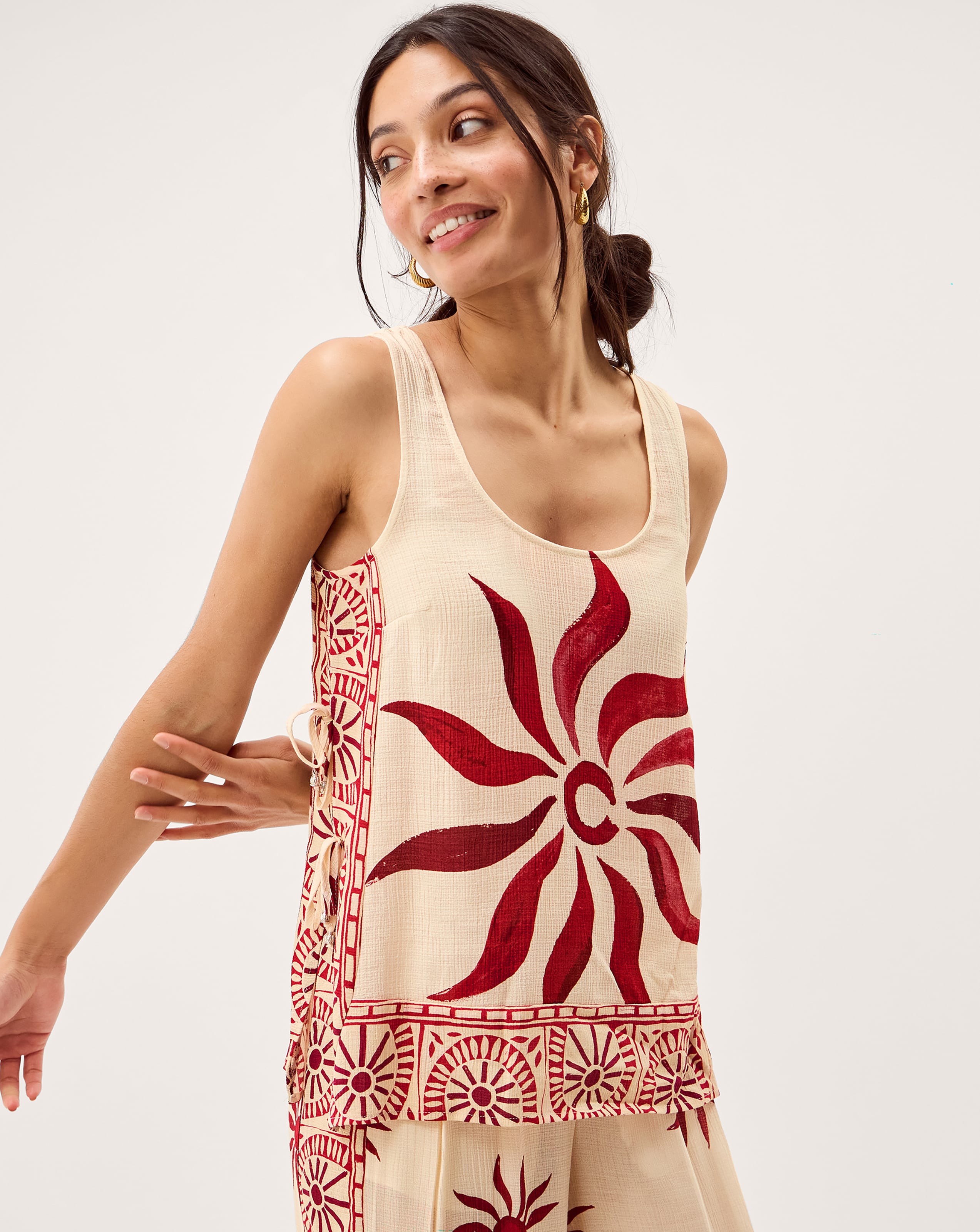 New In - Monsoon Sunnie Tie Cami Top