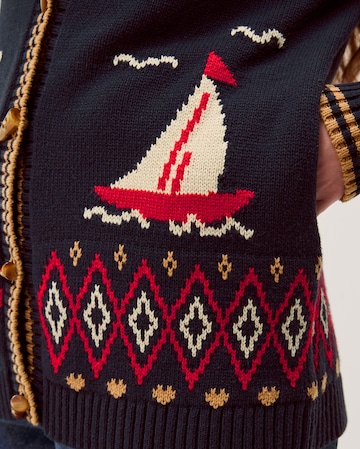 Monsoon Sapna Intarsia Sailor Cardigan