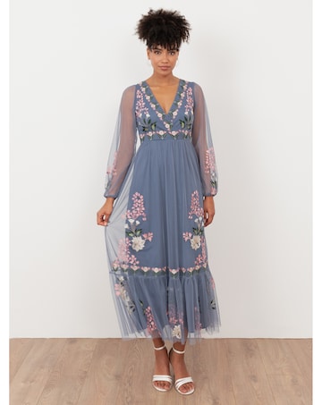 Maya Deluxe Embroidered Dress