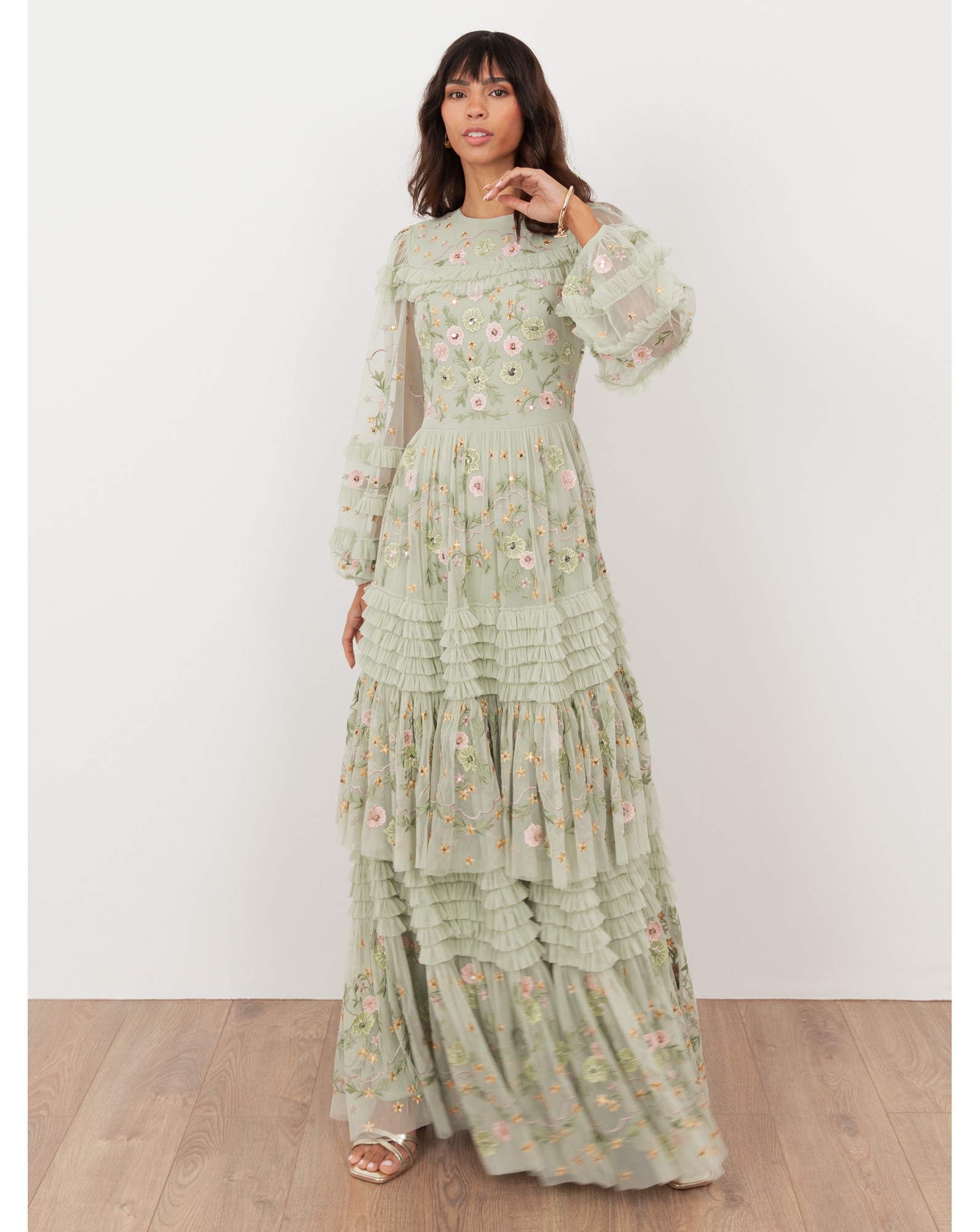 Maya Deluxe Embroidered Dress