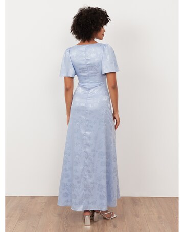 Maya Deluxe Jacquard Fabric Dress