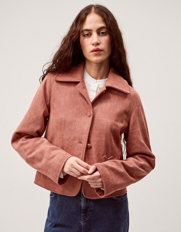 Monsoon Sierra Scallop Faux Suede Jacket