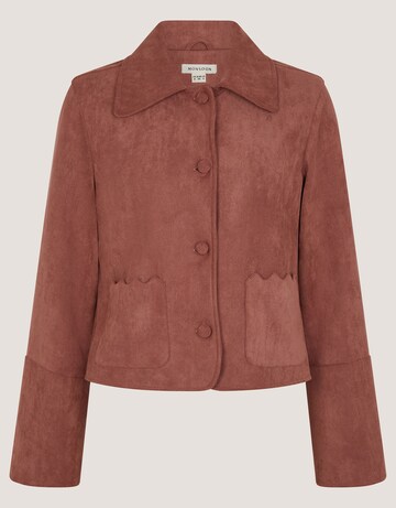 Monsoon Sierra Scallop Faux Suede Jacket