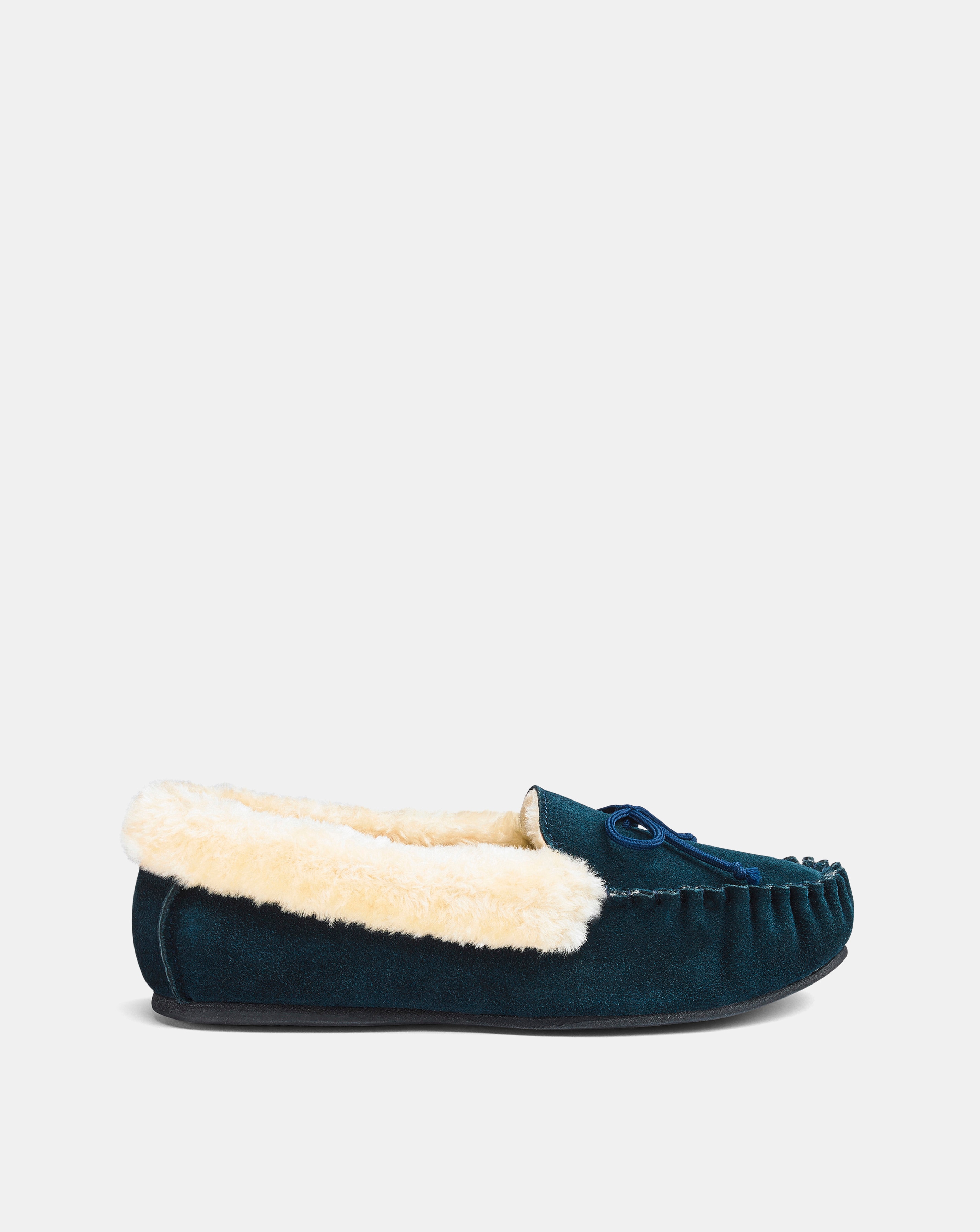 Suede Moccasin Slippers EEE Fit