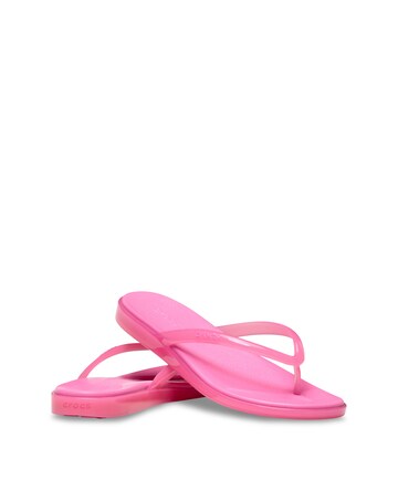 Crocs Pink Lemonade Miami Jelly Round Toe Flip - Standard Fit
