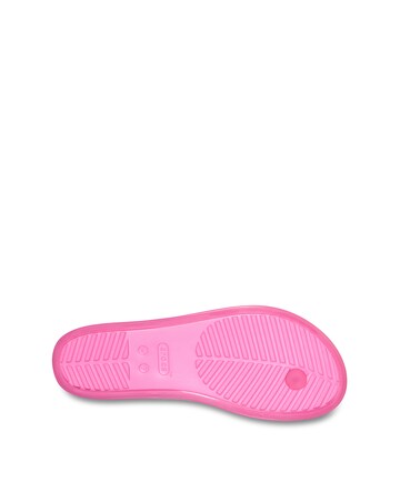 Crocs Pink Lemonade Miami Jelly Round Toe Flip - Standard Fit