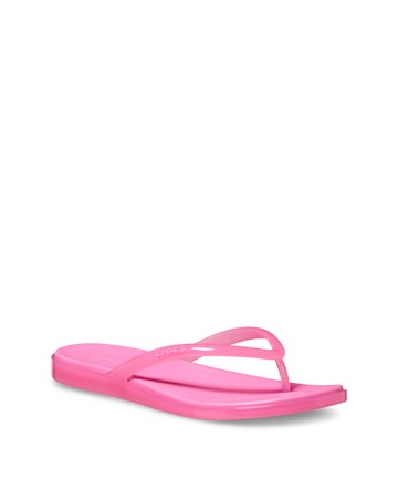 Crocs Pink Lemonade Miami Jelly Round Toe Flip - Standard Fit