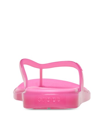 Crocs Pink Lemonade Miami Jelly Round Toe Flip - Standard Fit