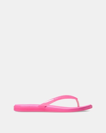 Crocs Pink Lemonade Miami Jelly Round Toe Flip - Standard Fit