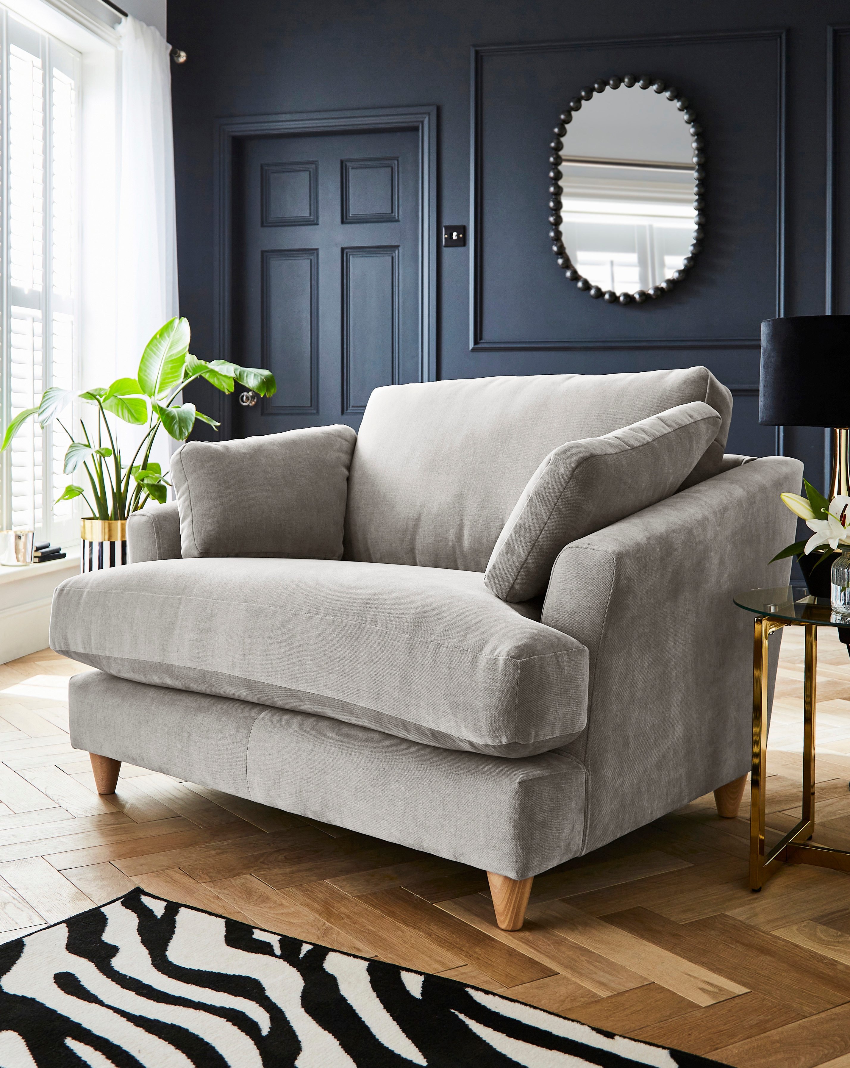 Joanna Hope Tilly Chenille Snuggle Chair