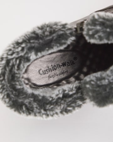 Cushion Walk Faux Fur Ankle Boot Wide E Fit