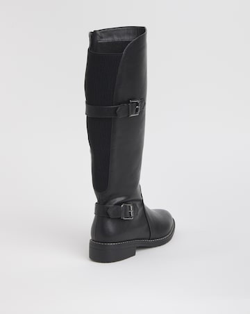 Cushion Walk Elastic Back Buckle Boot Extra Wide EEE Fit Standard Calf