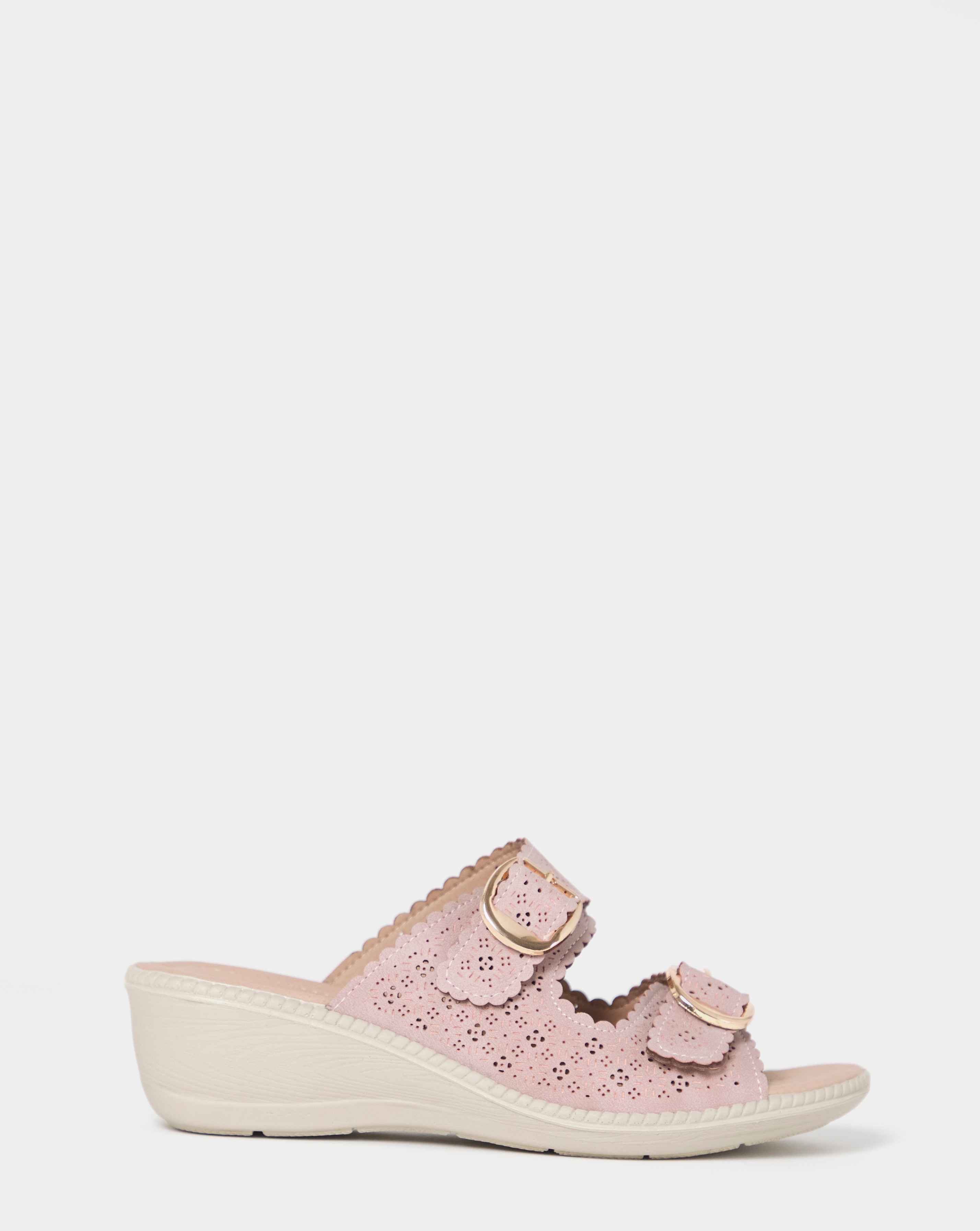 New In - Cushion Walk Buckle Mule Sandals EEE Fit