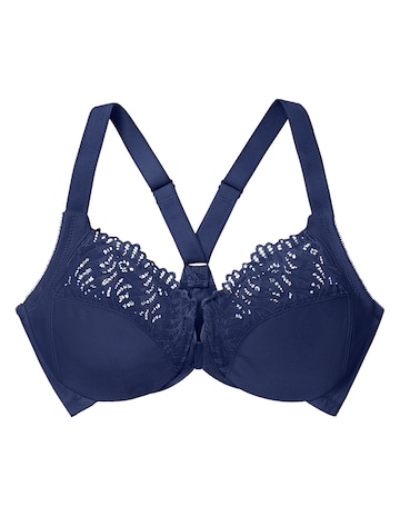 Glamorise Plus Size Front-Close T-Back WonderWire 1246