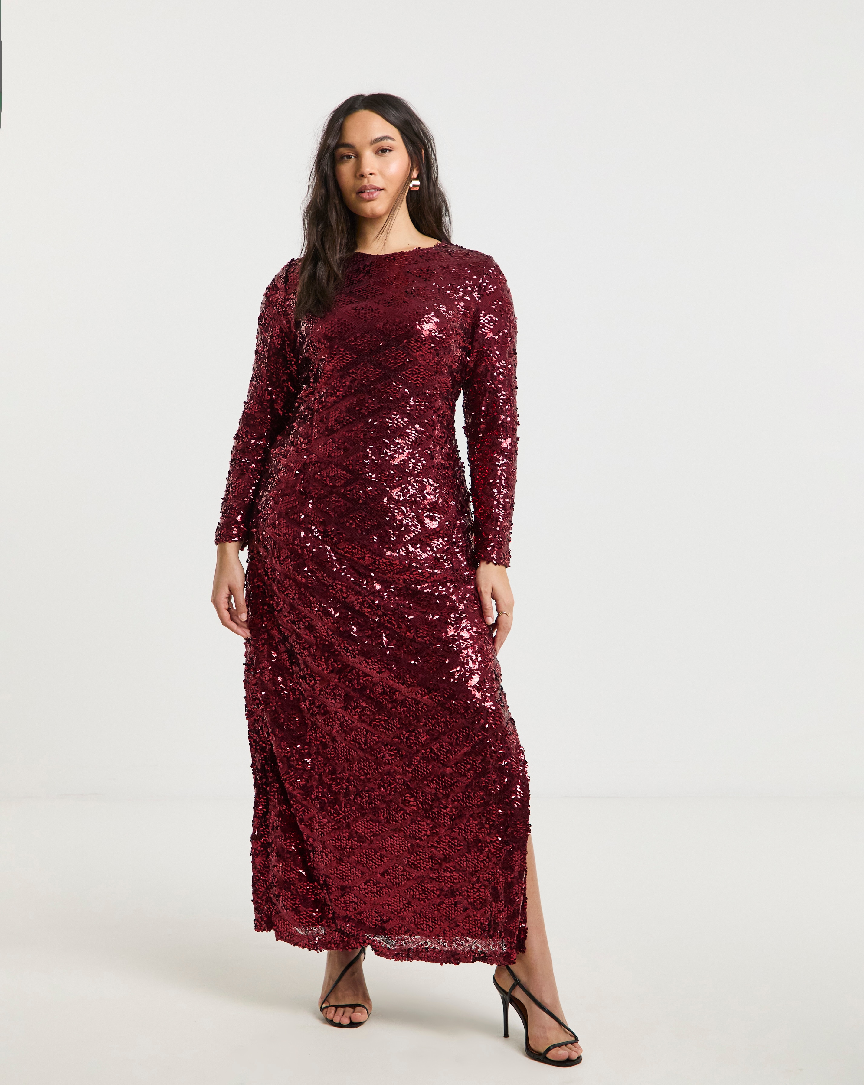 Lovedrobe Sequin Maxi Dress