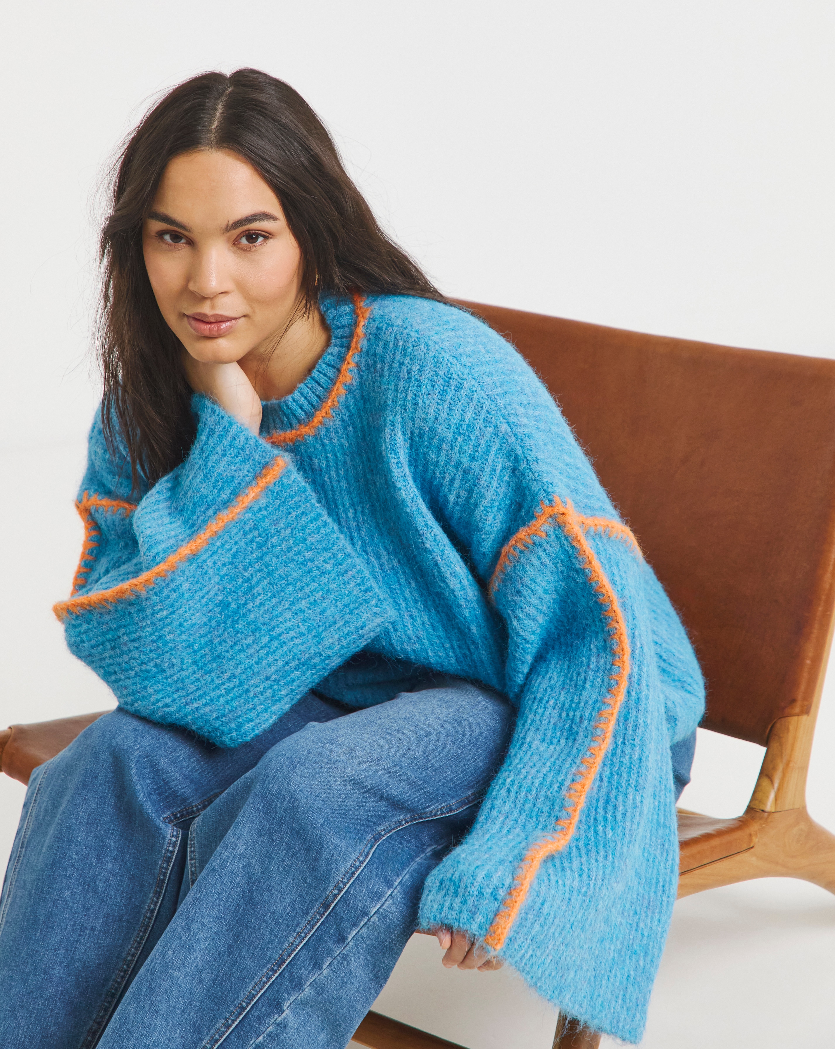 Native Youth Mohair Like Bell Jumper