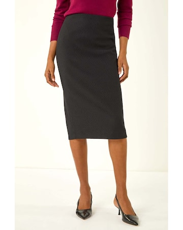 Roman Jersey Elastic Waist Pencil Skirt
