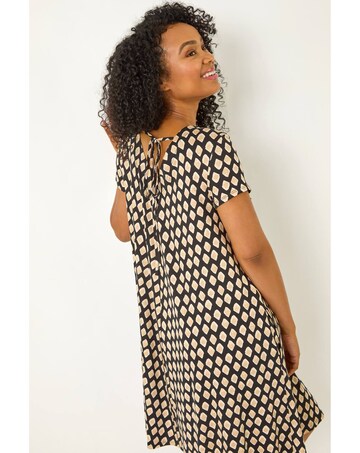 Roman Petite V-Neck Swing Pocket Dress