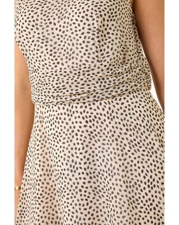 Roman Petite Spot Print Midi Dress