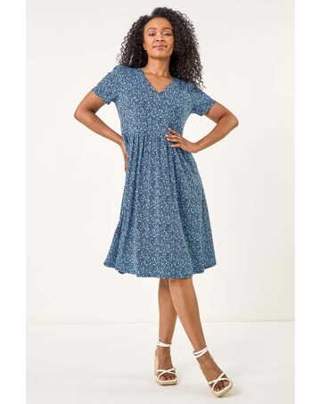 Roman Petite Ditsy Floral Pocket Dress