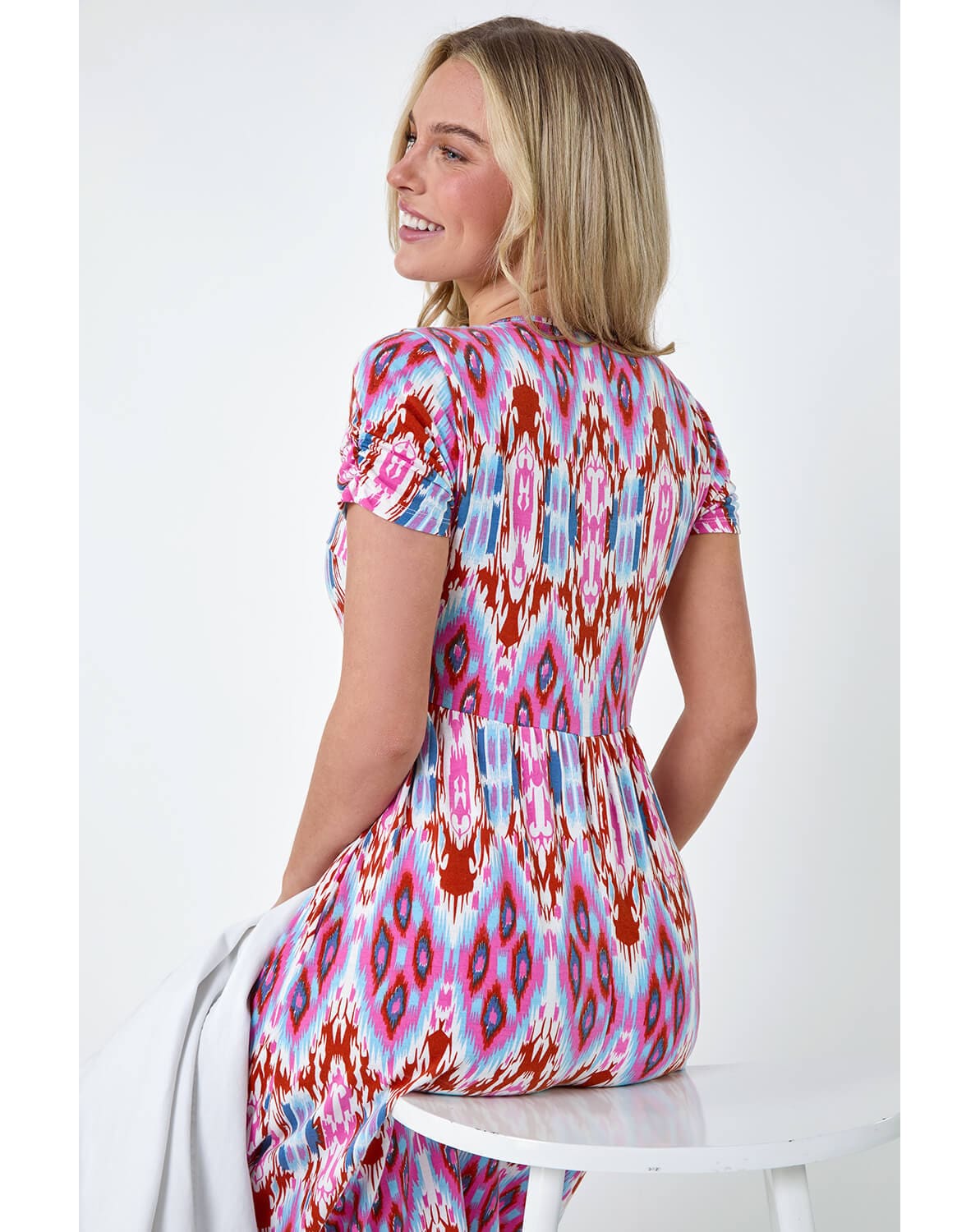 Roman Petite Aztec Pocket Midi Dress