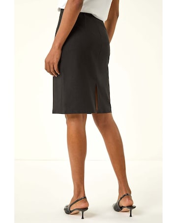 Roman Pull On Stretch Waist Pencil Skirt