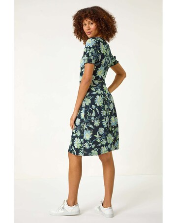 Roman Floral Sweetheart Dress