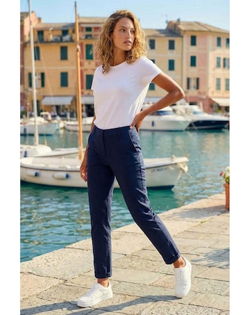 Roman Cotton Stretch Chino Trousers