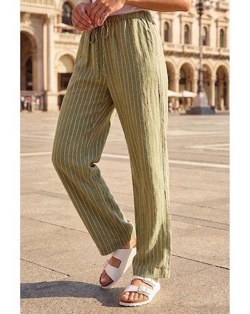 Roman Petite Stripe Stretch Trouser