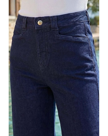 Roman Dusk Denim Wide Leg Culotte