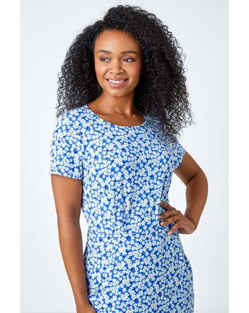 Roman Ditsy Floral Pocket Stretch Dress