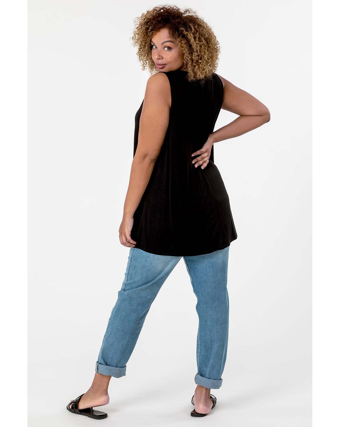 Roman Curve V-Neck Vest Top