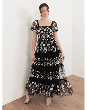 Maya Deluxe Embroidered Dress