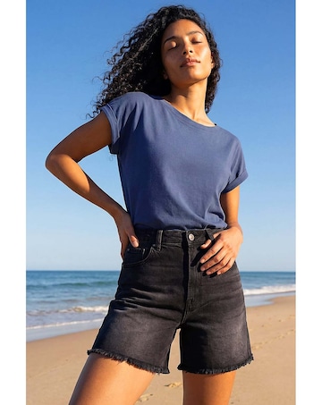 Roman Stretch Cotton Jersey T-Shirt
