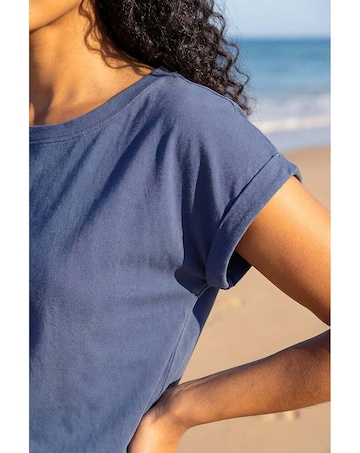 Roman Stretch Cotton Jersey T-Shirt
