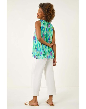 Roman Blurred Double Layered Vest Top
