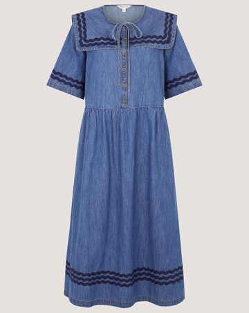 Monsoon Shelby Square Collar Midi Dress