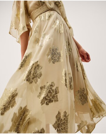 Monsoon Lydia V-Neck Shimmer Midi Dress